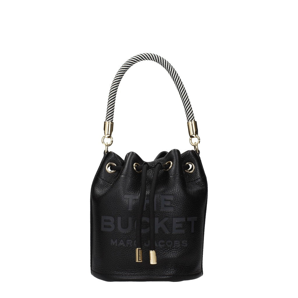 Marc Jacobs Ruime leren crossbodytas – Zwart