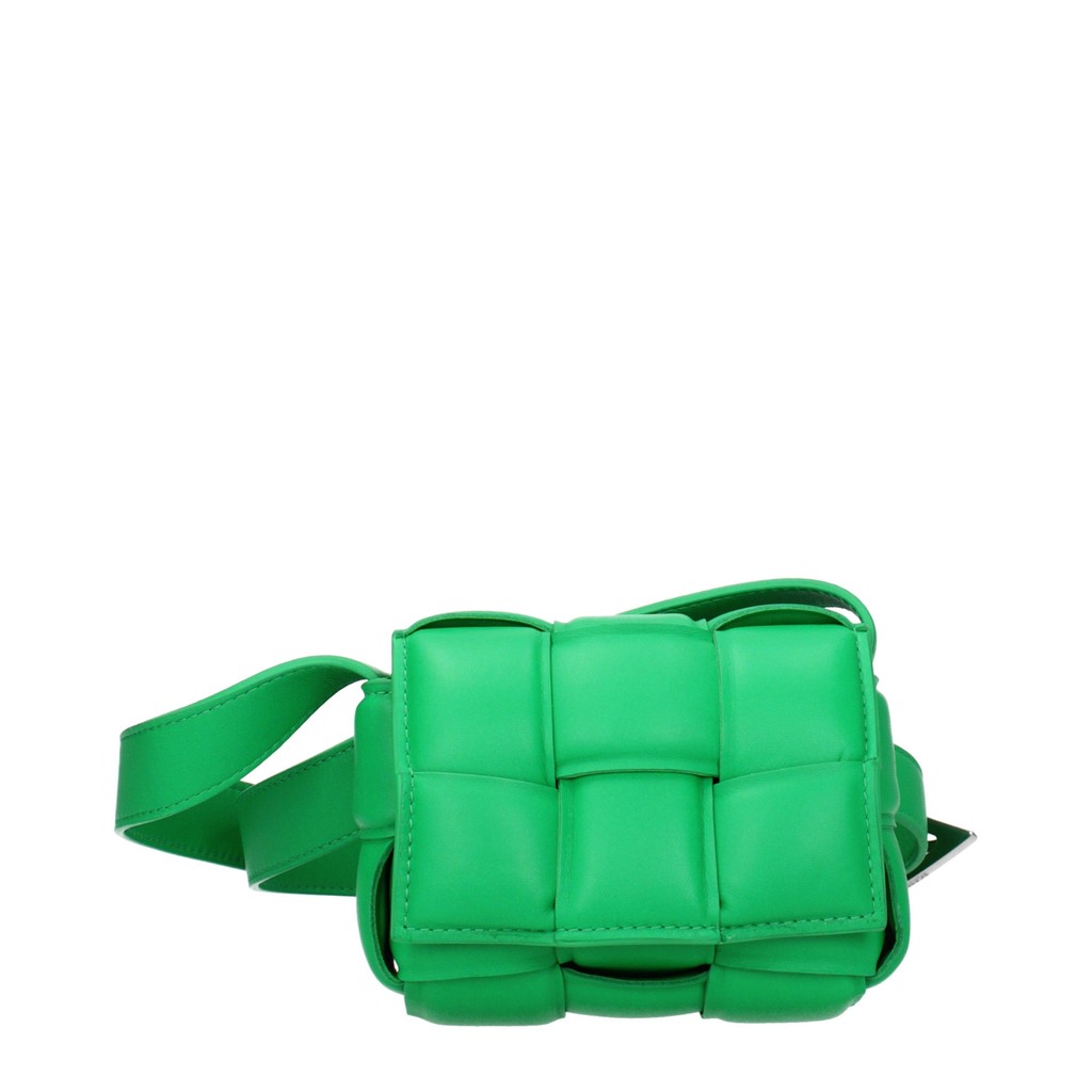 Bottega Veneta Mini crossbodytas van leer – Groen