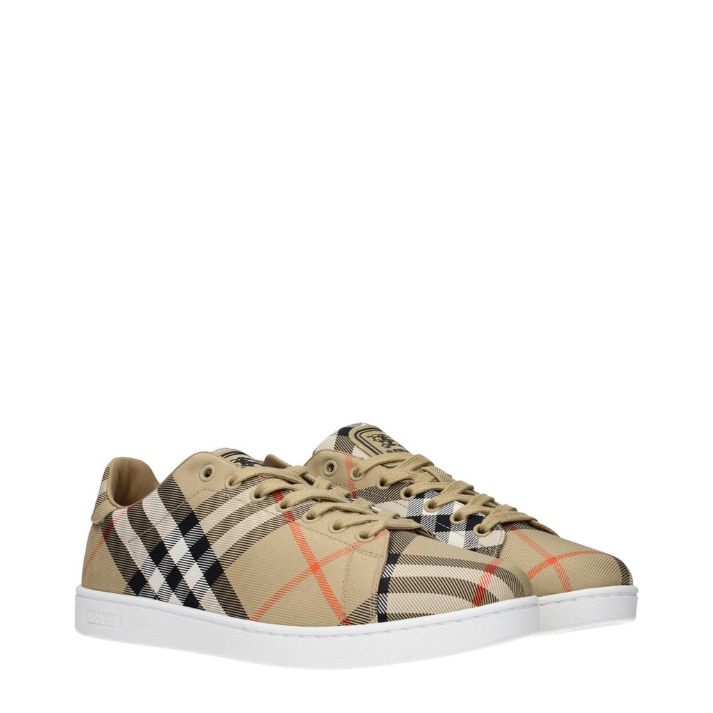 Burberry Sneakers met veters en rubberen zool – Beige