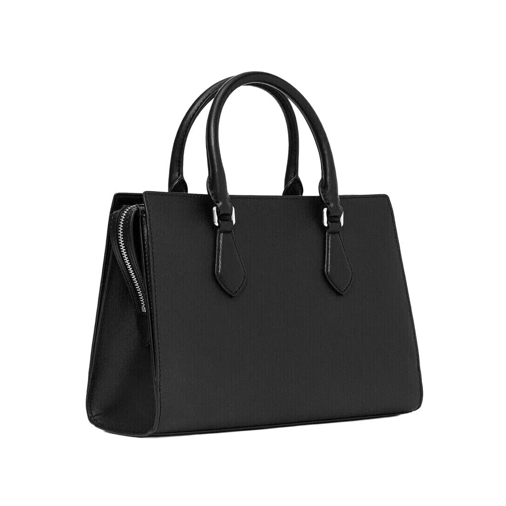 Michael Kors Sheila Handtas met ritssluiting en logo – Zwart