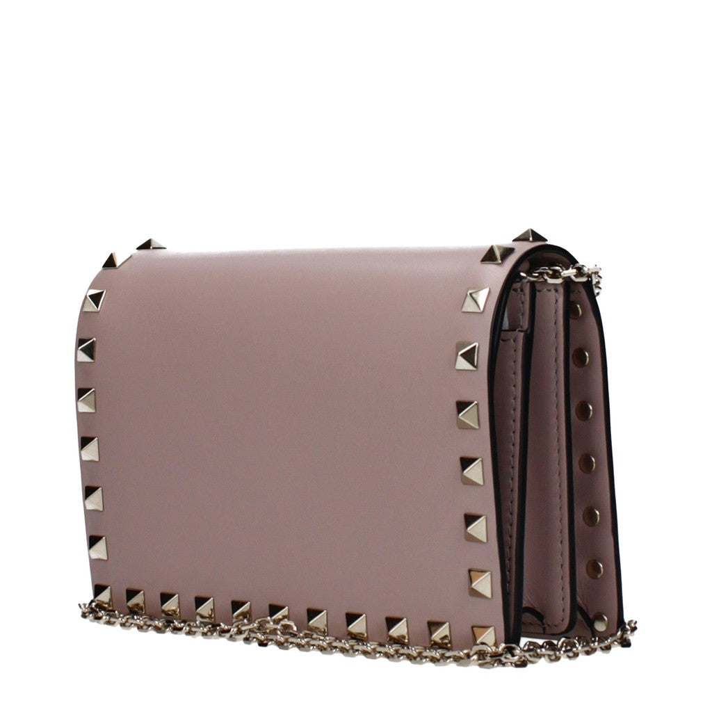 Valentino Garavani Rockstud Crossbodytas met twee vakken – Oudroze