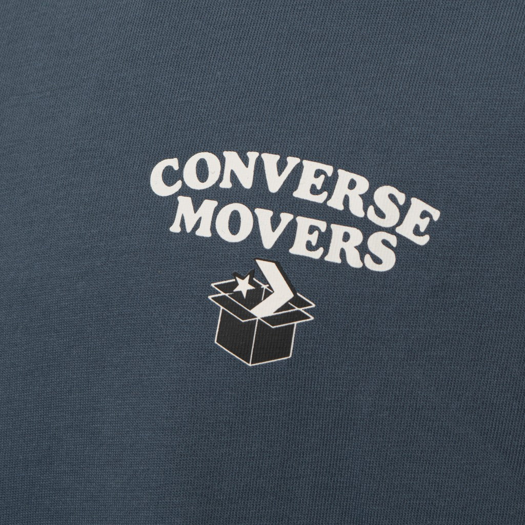Converse T-shirt met ronde hals en print – Grijs