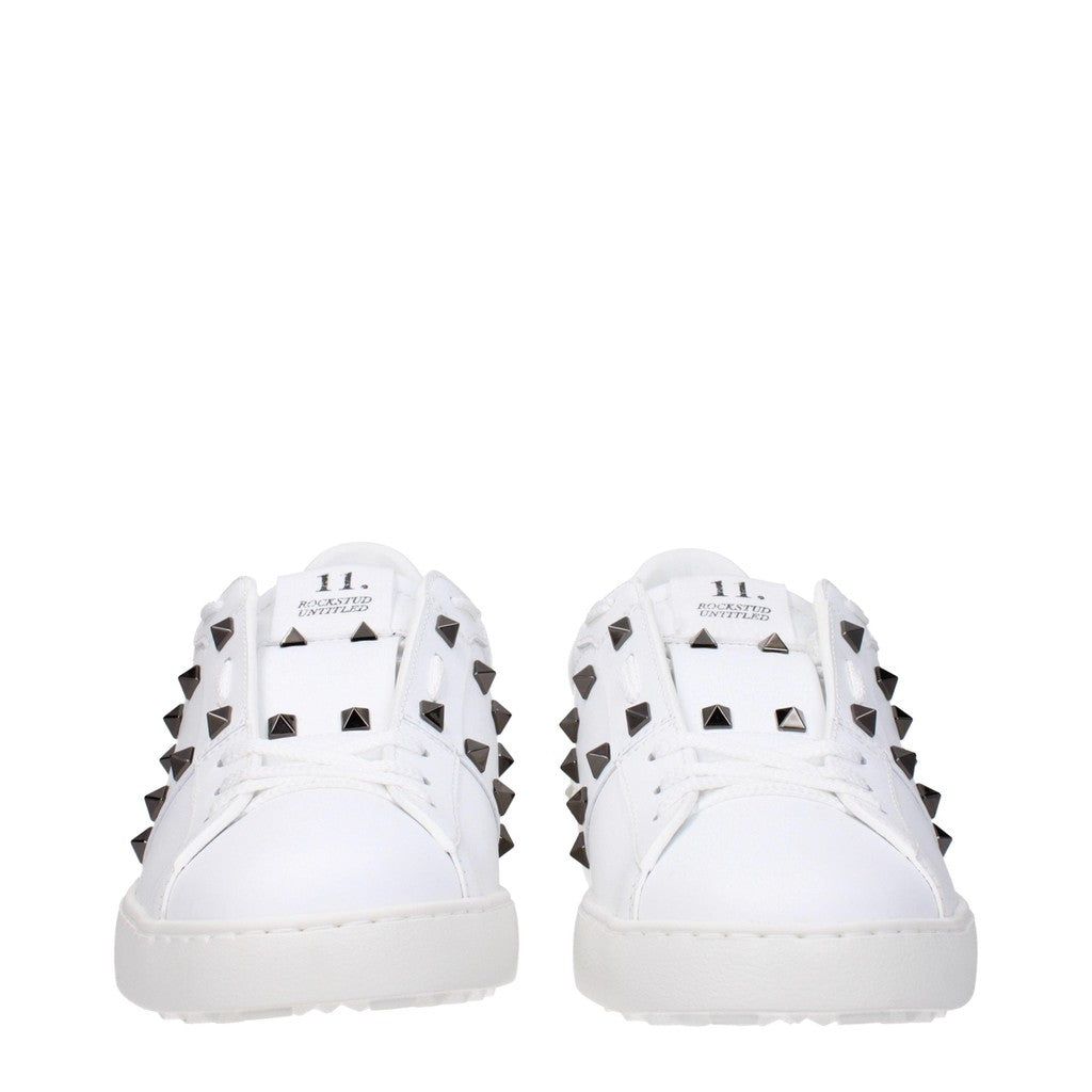 Valentino Garavani Rockstud Leren sneakers – Wit