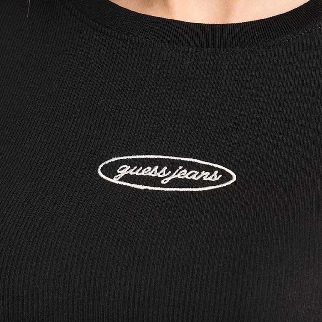 Guess Effen T-shirt met logo – Zwart