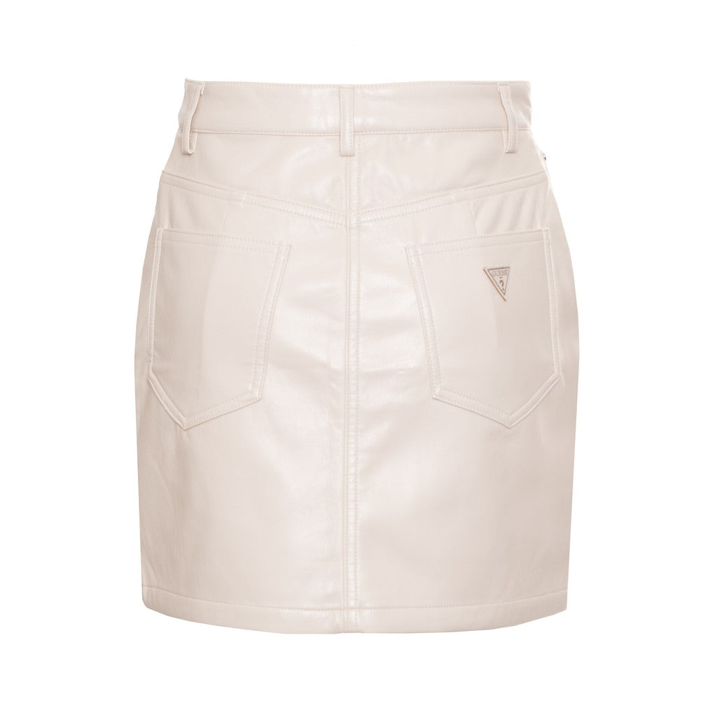 Guess Rok met zak en rits- en knoopsluiting – Beige