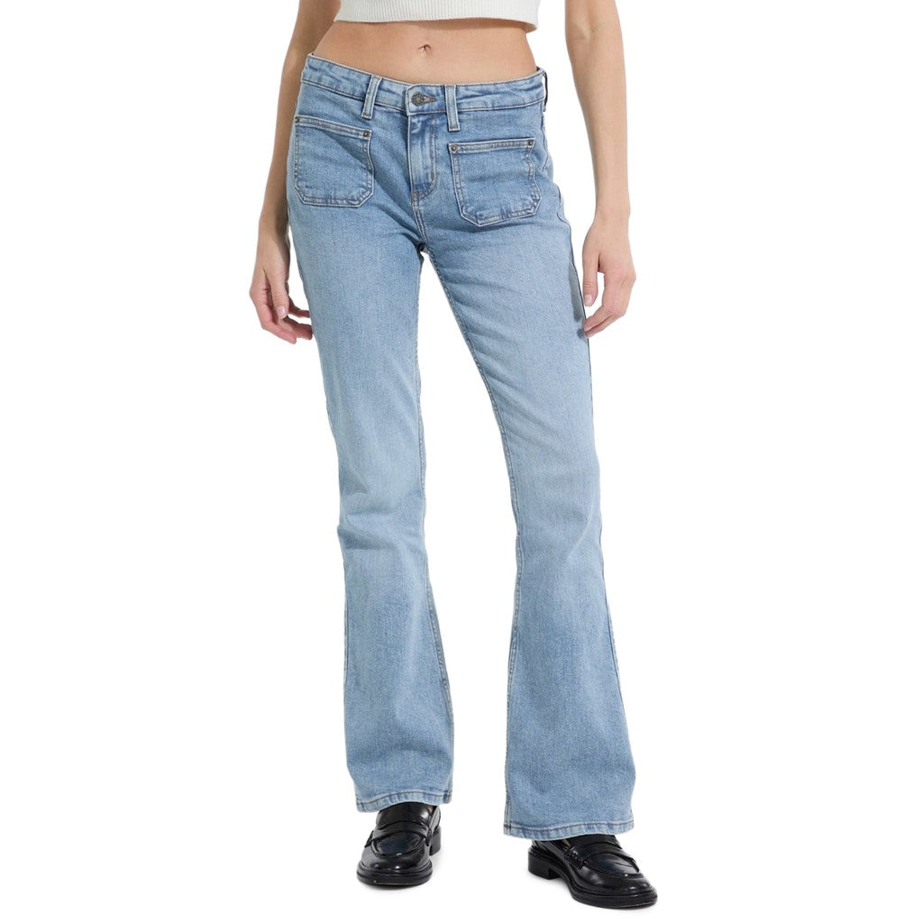 Guess Jeans met logo en vier zakken – Lichtblauw