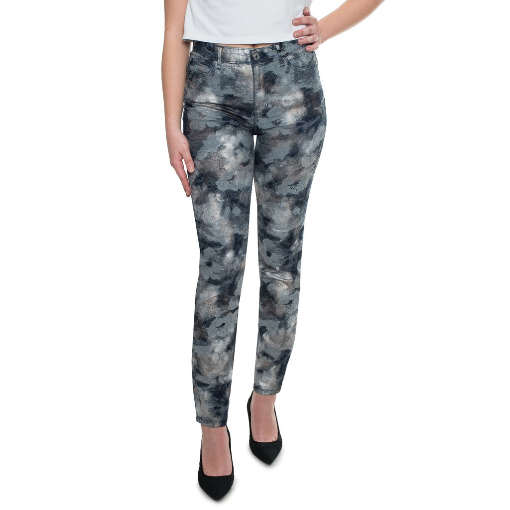Guess Meerkleurige skinny broek met vijf zakken – Meerkleurig