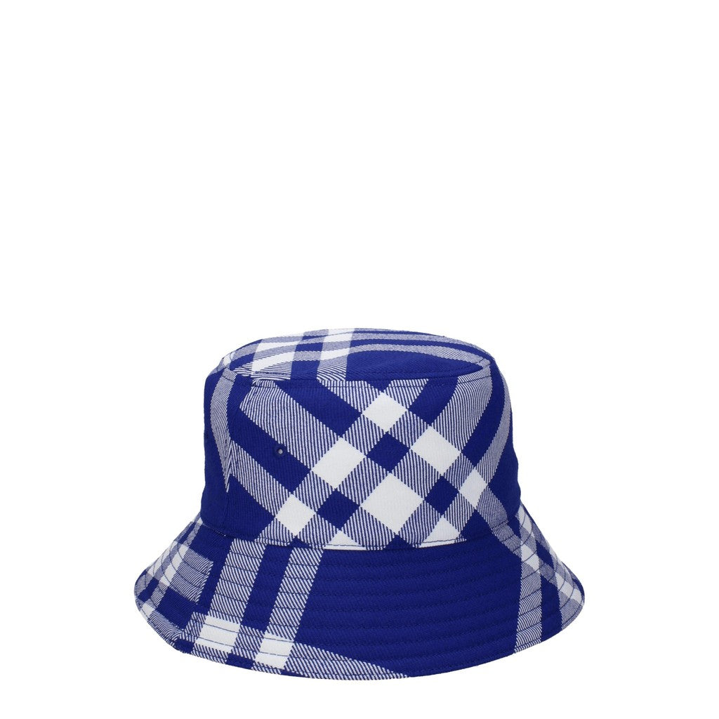 Burberry Vissershoed van polyester en wol – Blauw / Wit