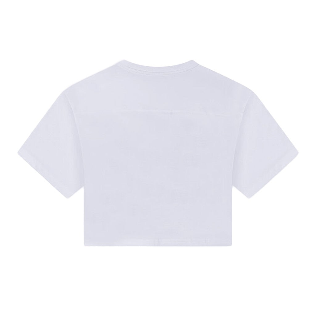Converse Cropped T-shirt met logo – Wit