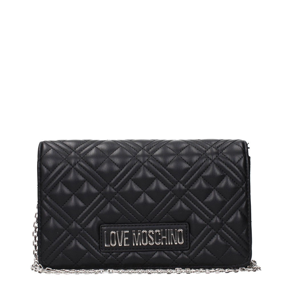 Love Moschino Crossbodytas met goudkleurige details – Zwart / Zilver