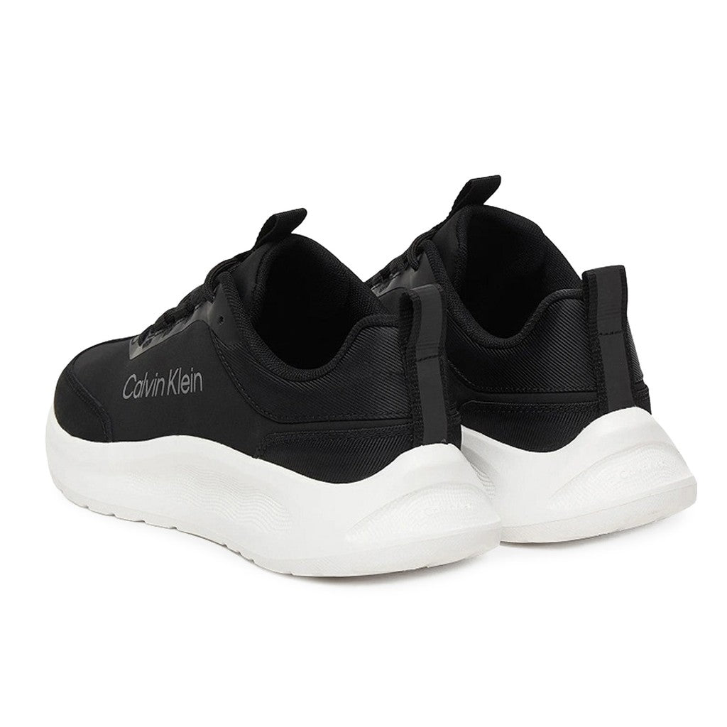 Calvin Klein Tweekleurige sneakers met rubberen zool – Zwart / Wit