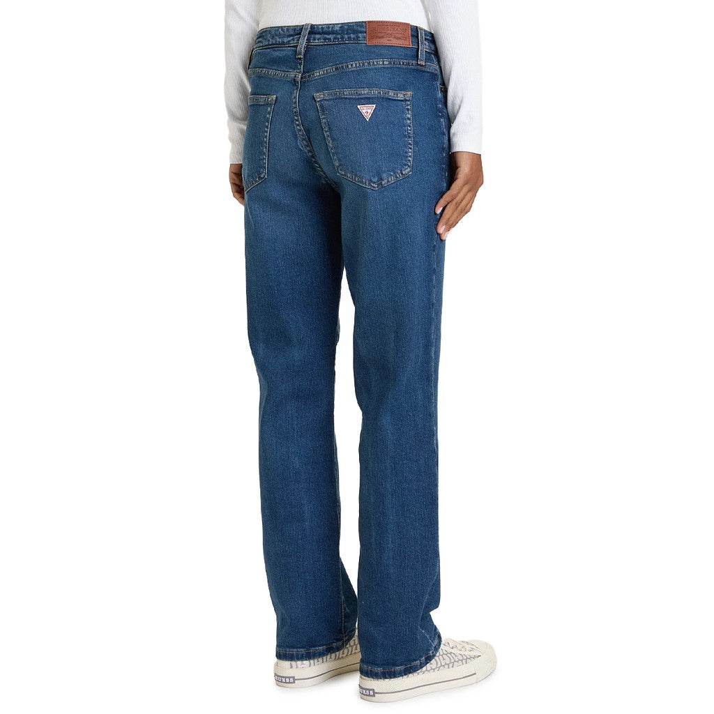 Guess Jeans met logo en vijf zakken – Blauw