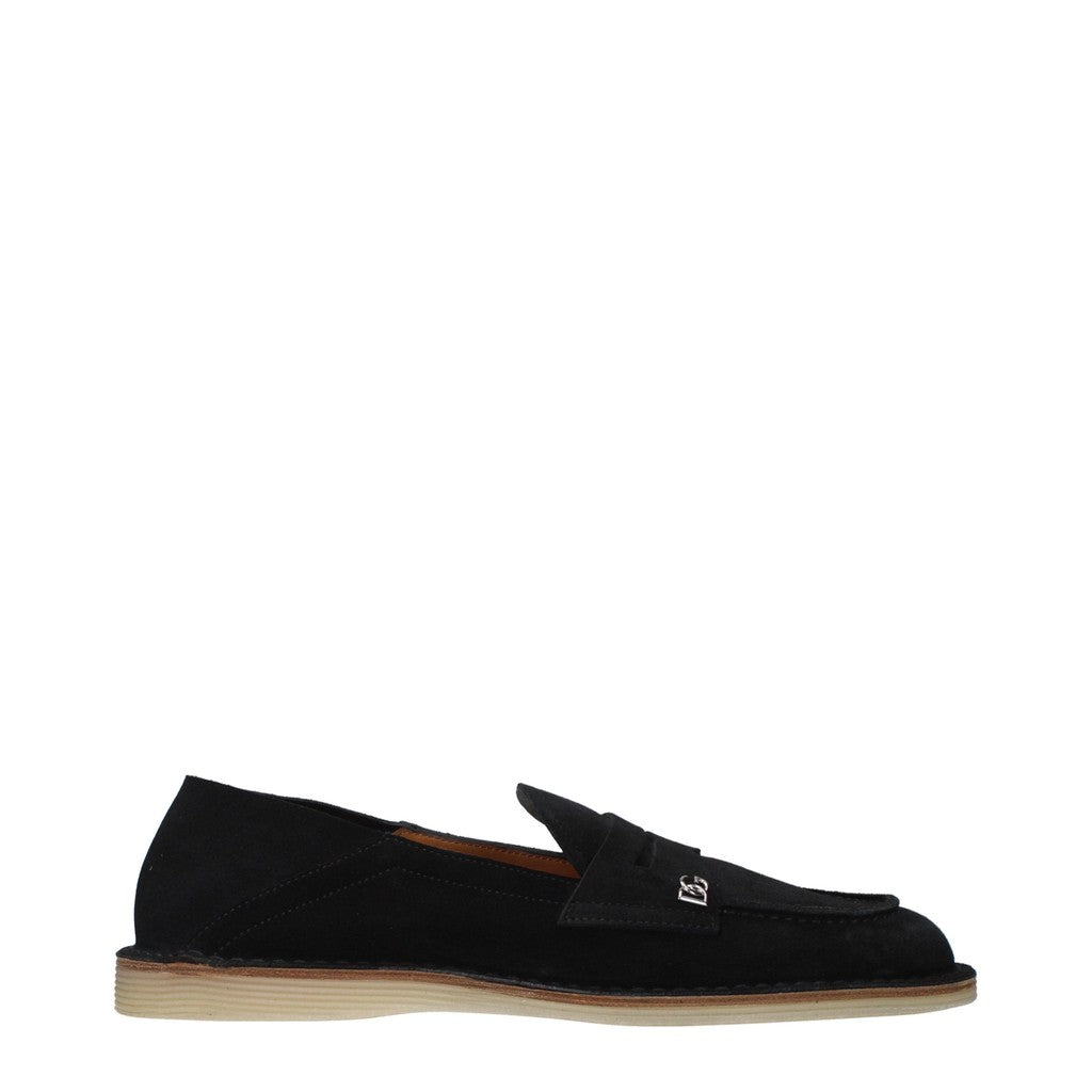 Dolce & Gabbana Loafers met rubberen zool – Zwart