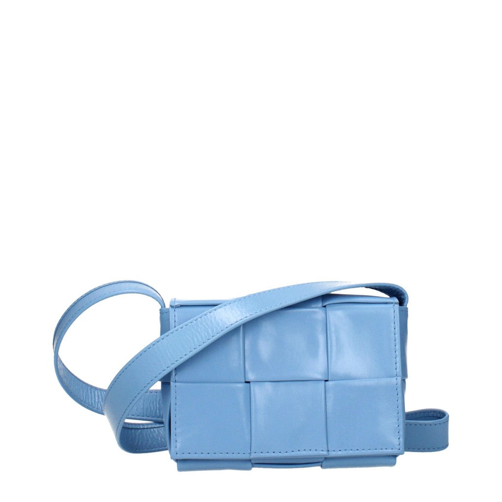 Bottega Veneta Kleine crossbodytas met magneetsluiting – Lichtblauw