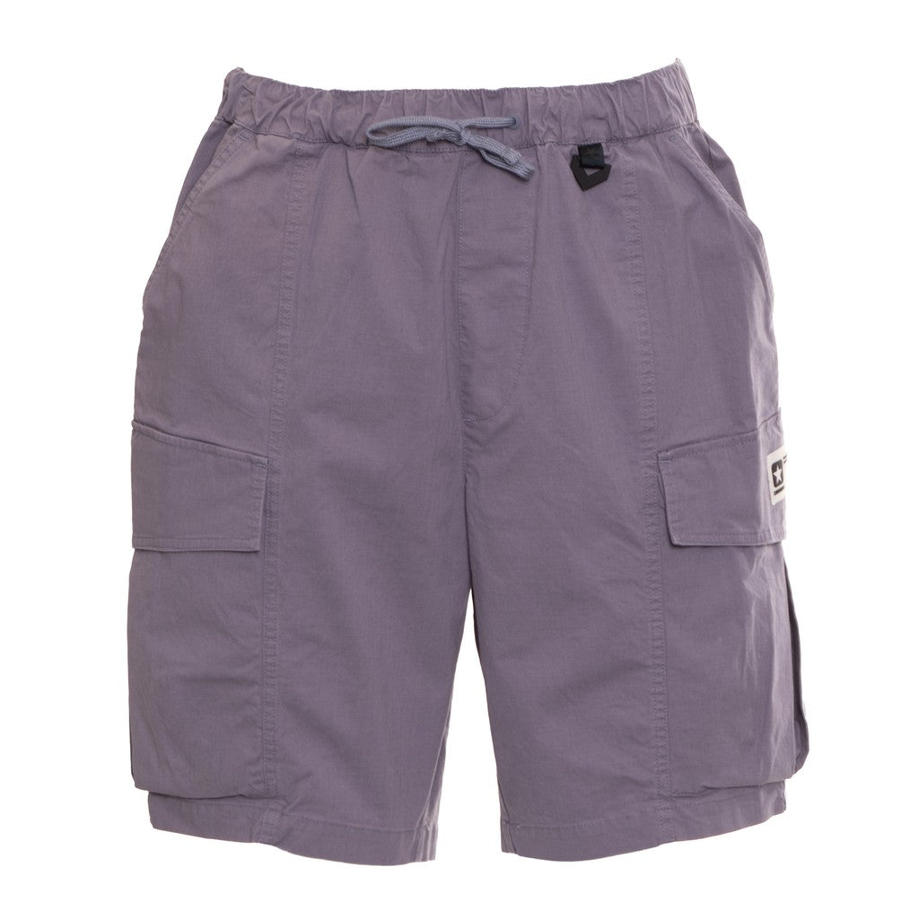 Converse Bermuda short met trekkoord en logo – Paars