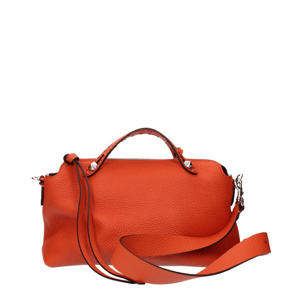 Fendi By The Way Handtas Medium met ritssluiting – Oranje