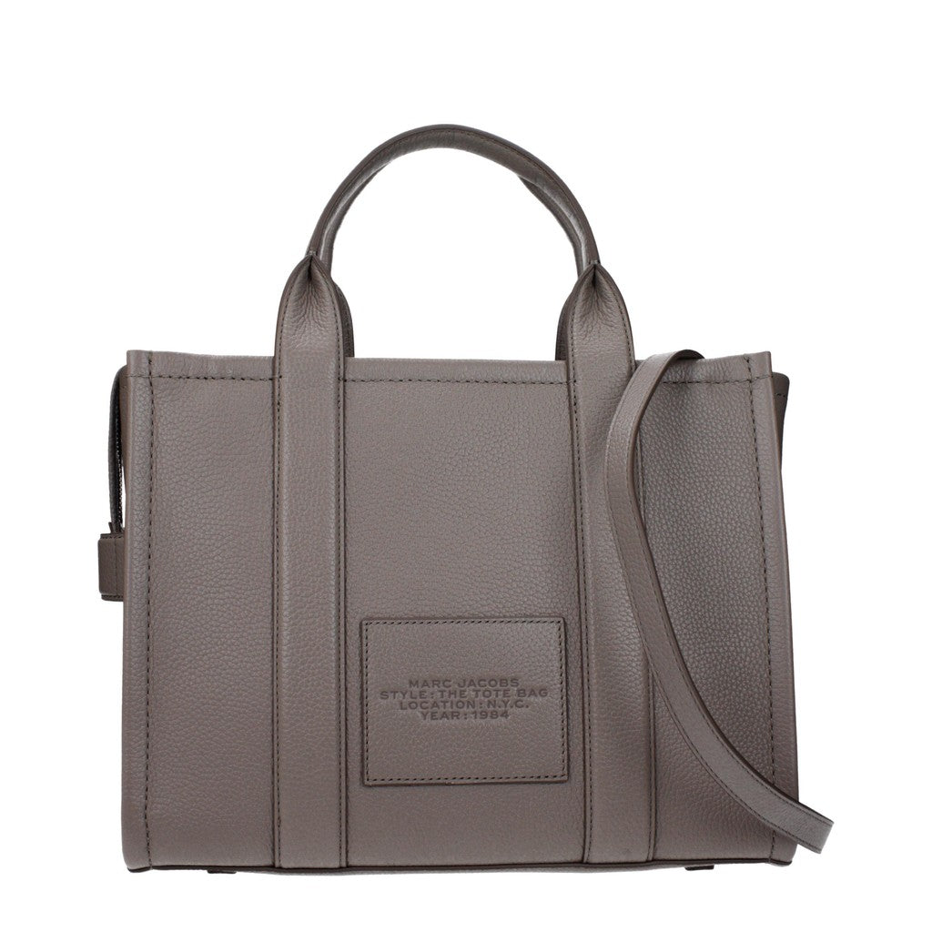 Marc Jacobs The Tote Shopper van leer – Grijs