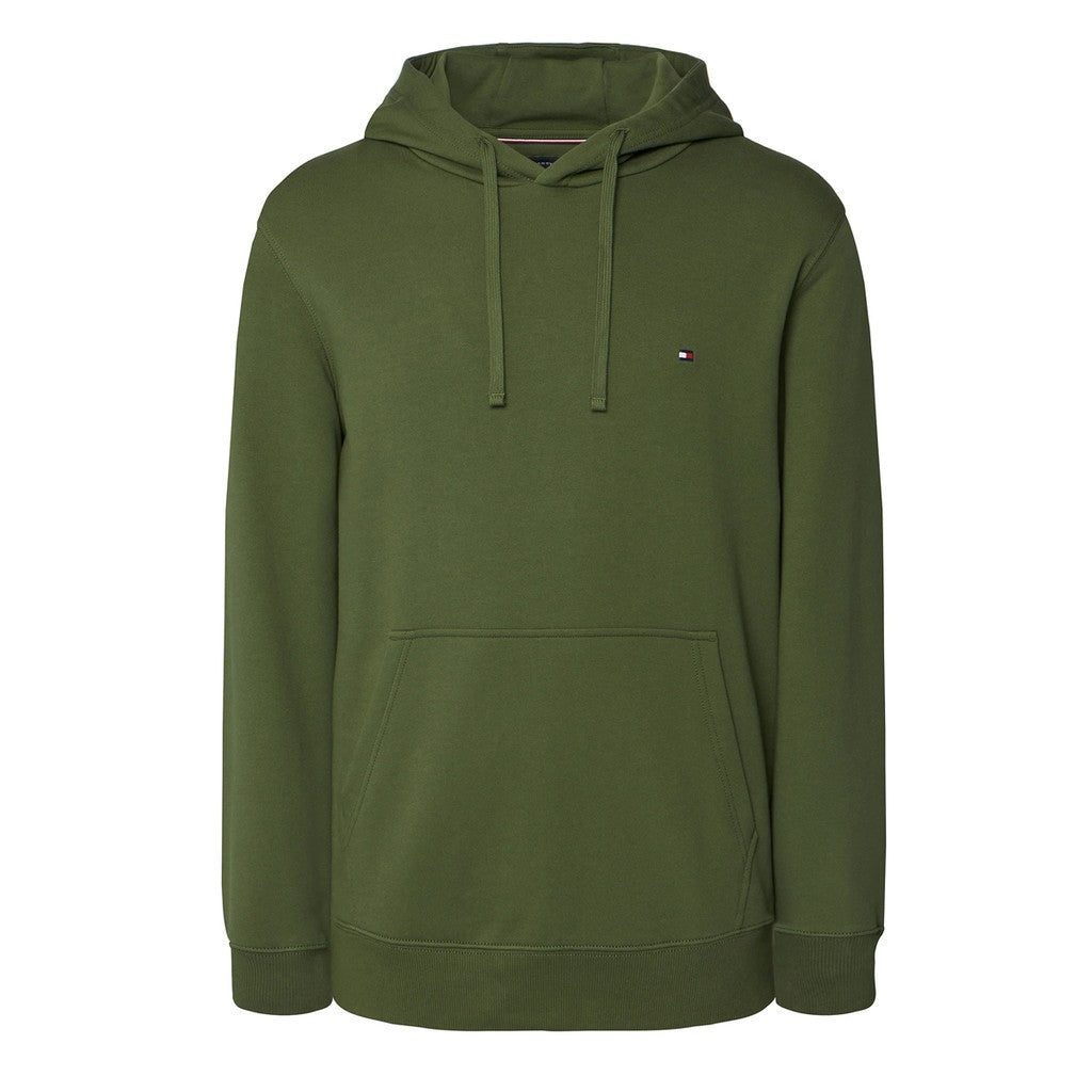 Tommy Hilfiger Badstof hoodie – Olijfgroen