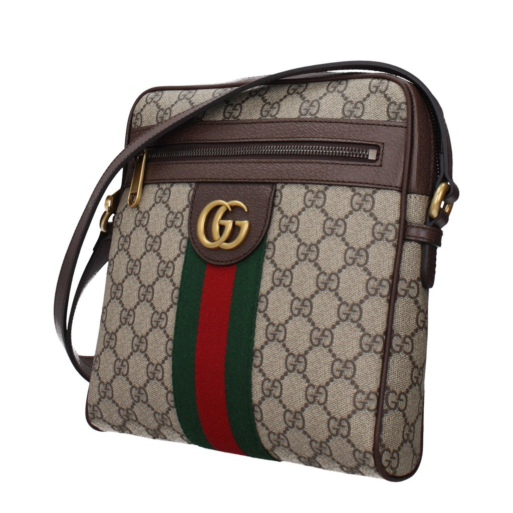 Gucci Vierkante crossbodytas van stof – Beige