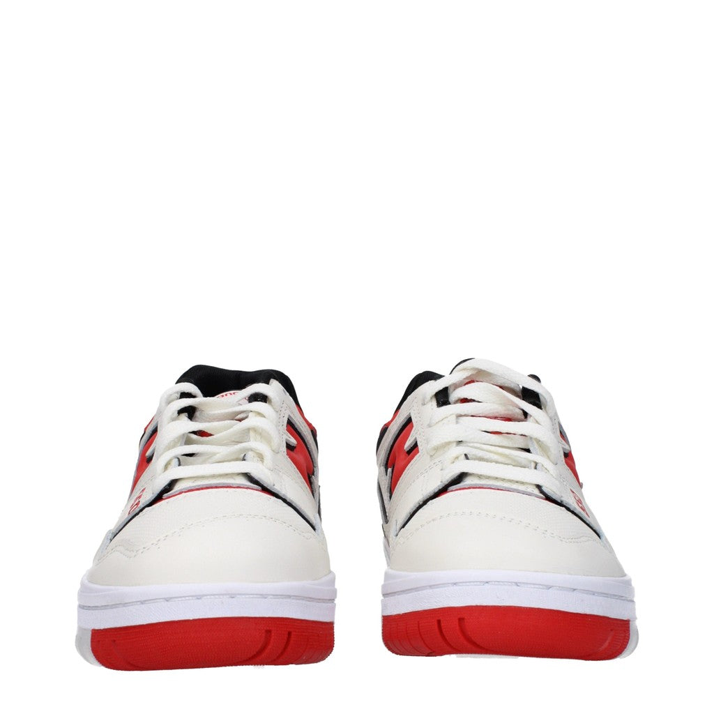 New Balance 550 Sneakers van leer en stof – Wit / Rood