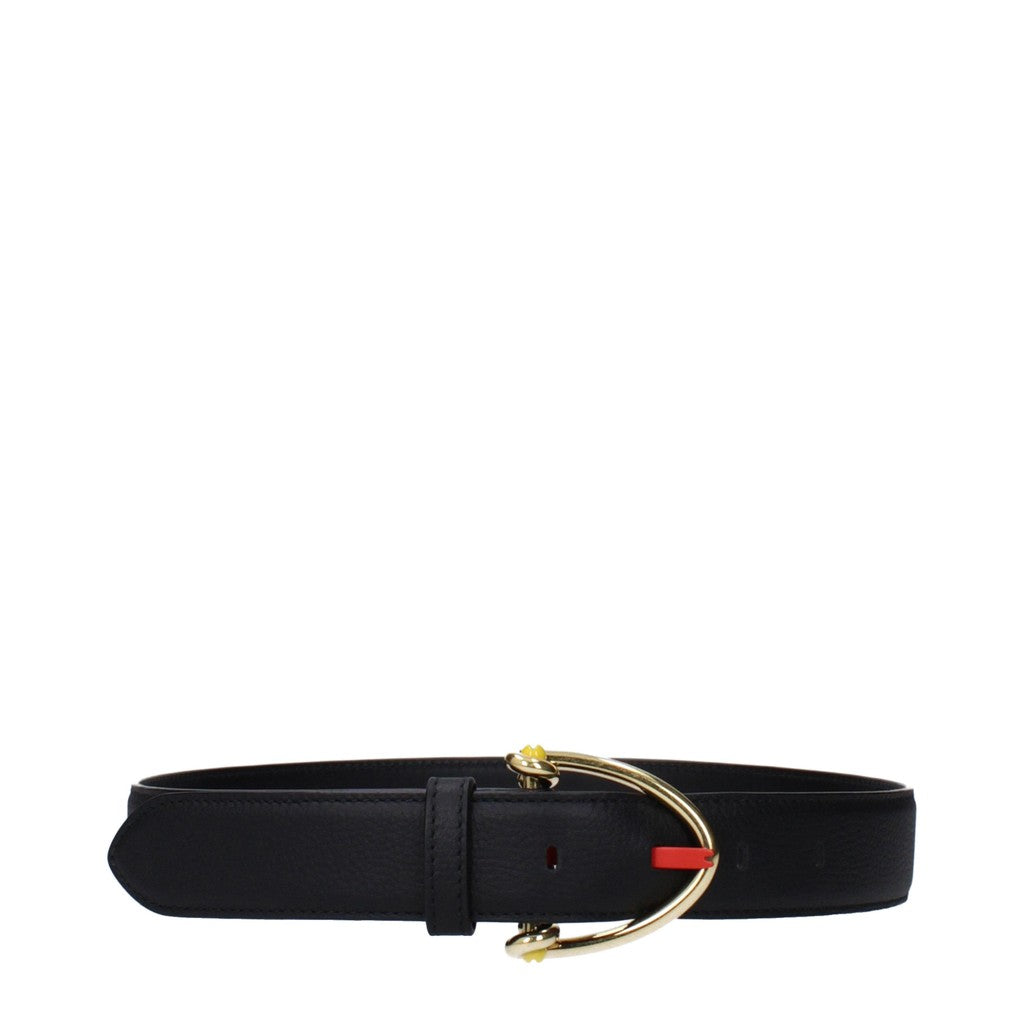 Bottega Veneta Riem van leer – Zwart