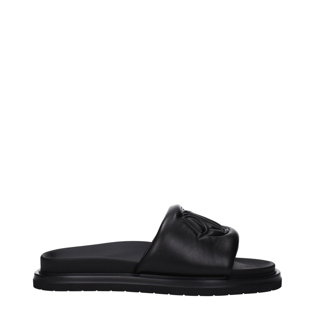 Christian Dior Leren sandalen met rubberen zool – Zwart