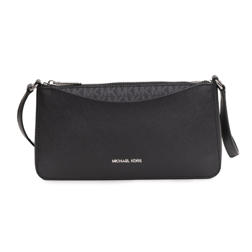 Michael Kors Arden Slanke crossbodytas met logo – Zwart