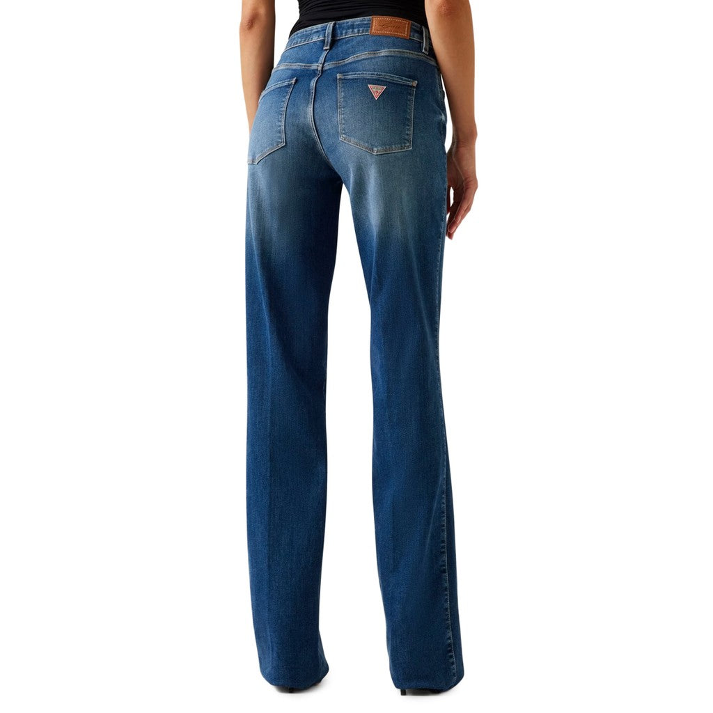 Guess Jeans met rechte pijp en logo – Blauw