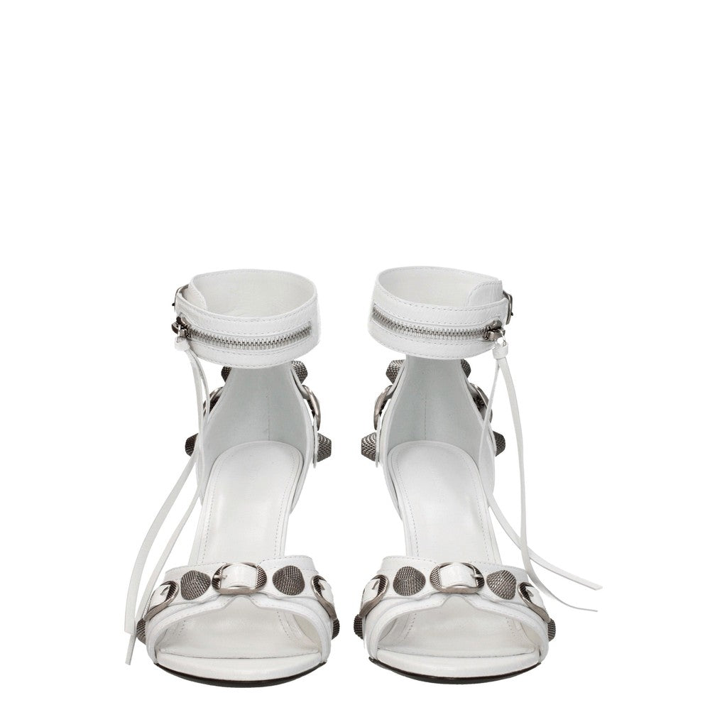 Balenciaga Leren sandalen met hoge hak – Wit