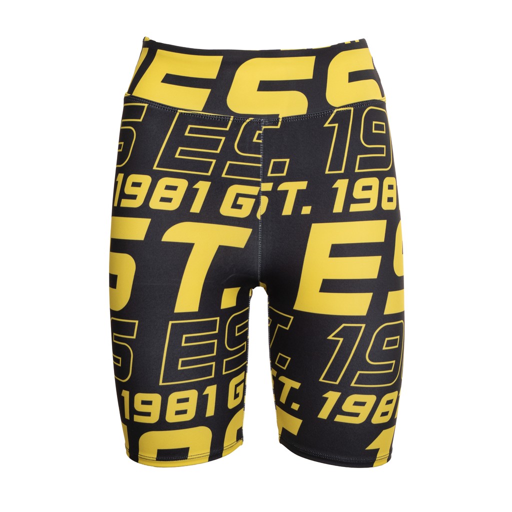 Guess Tweekleurige short met logo – Zwart / Geel