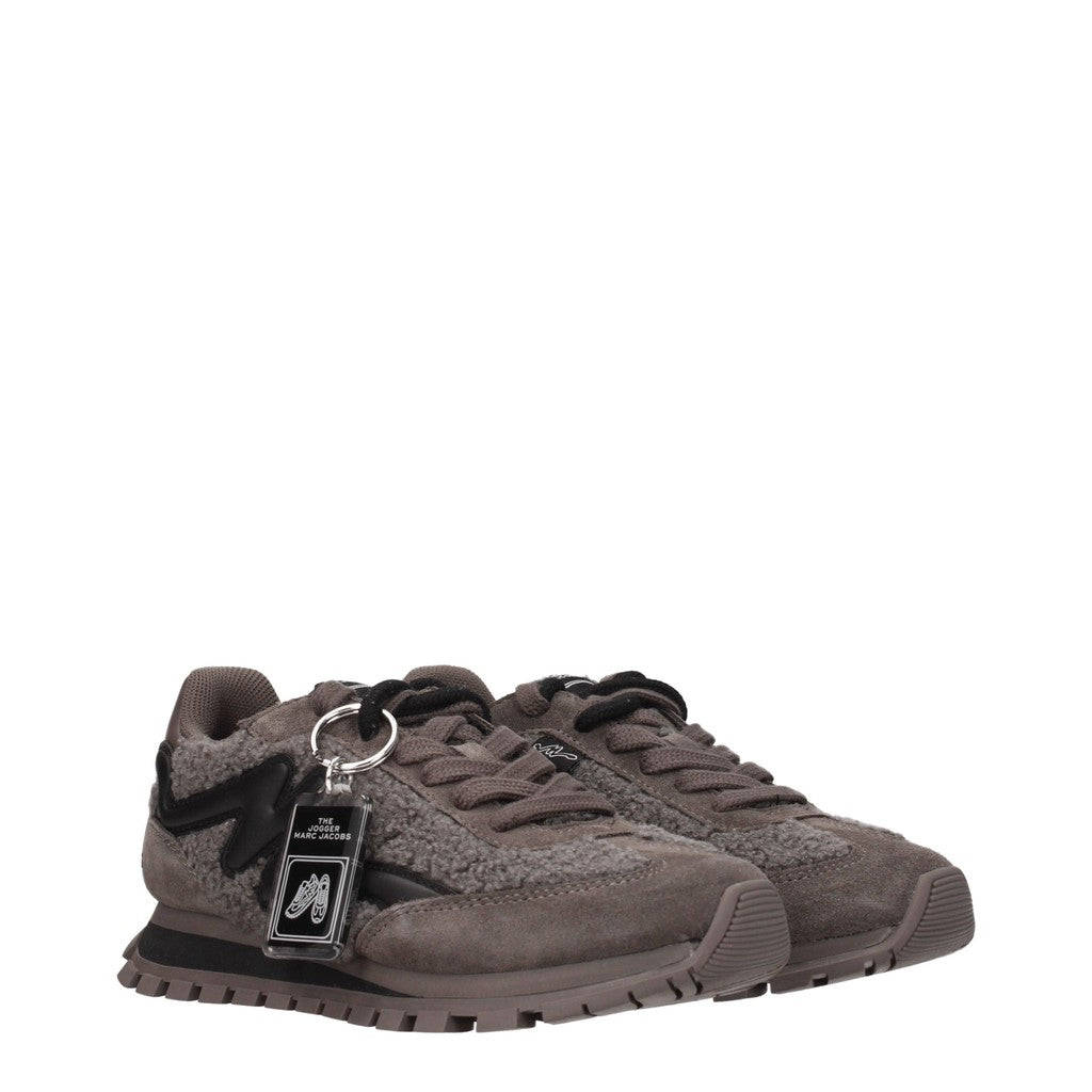 Marc Jacobs Sneakers met bont – Grijs