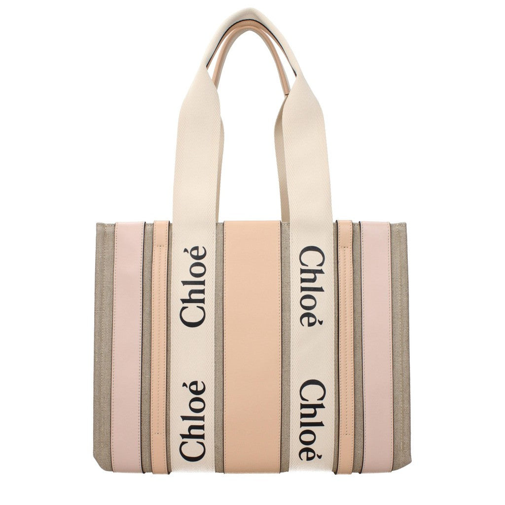 Chloé Medium Woody Shopper – Roze