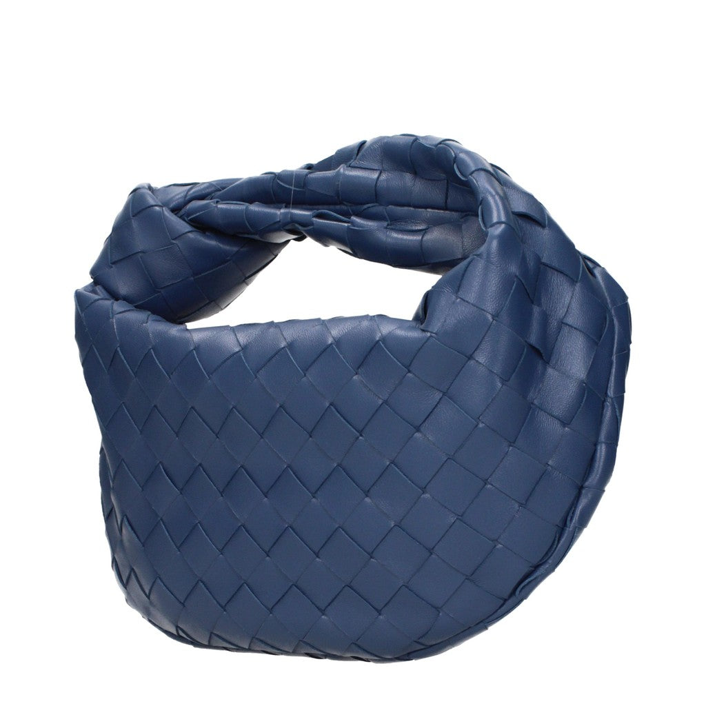 Bottega Veneta Mini Jodie Handtas – Marineblauw