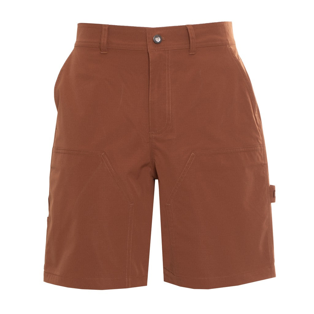 Converse Bermuda short met knoop- en ritssluiting en logo – Bruin