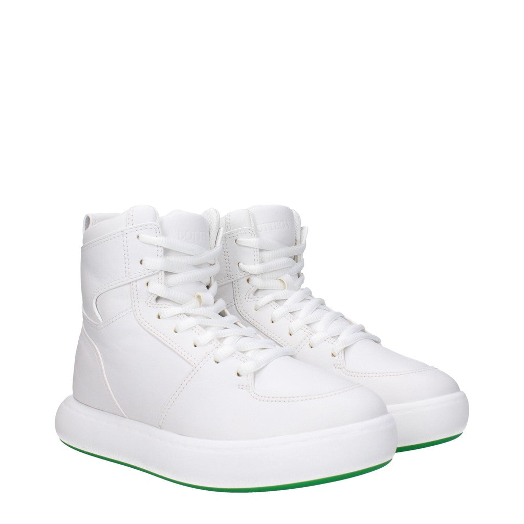Bottega Veneta Leren sneakers met rubberen zool – Wit