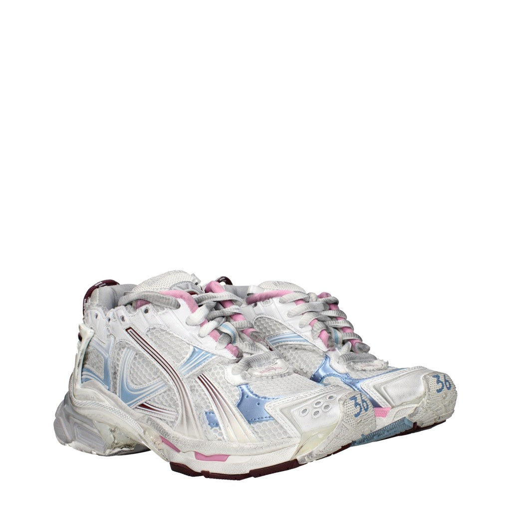 Balenciaga Runner Sneakers met veters en rubberen zool – Grijs / Rood