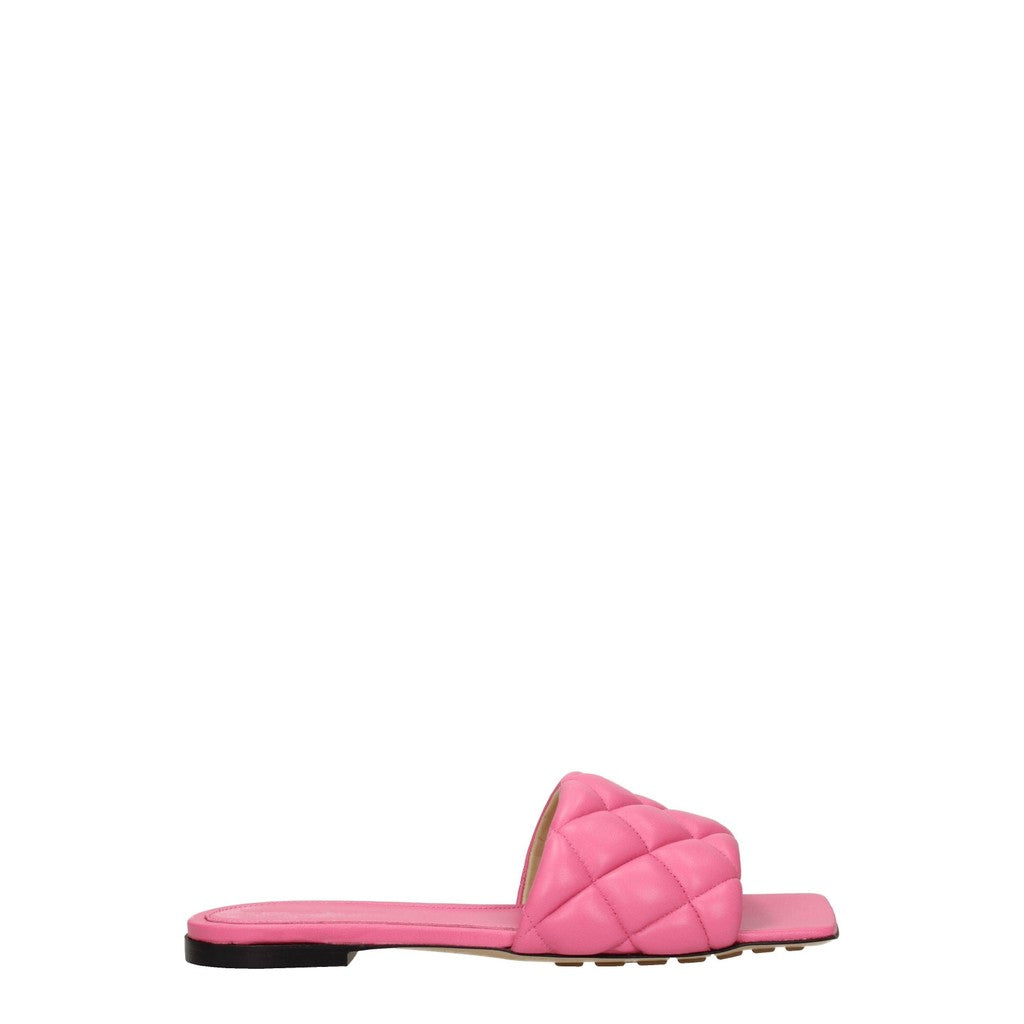 Bottega Veneta Leren sandalen met open neus – Roze