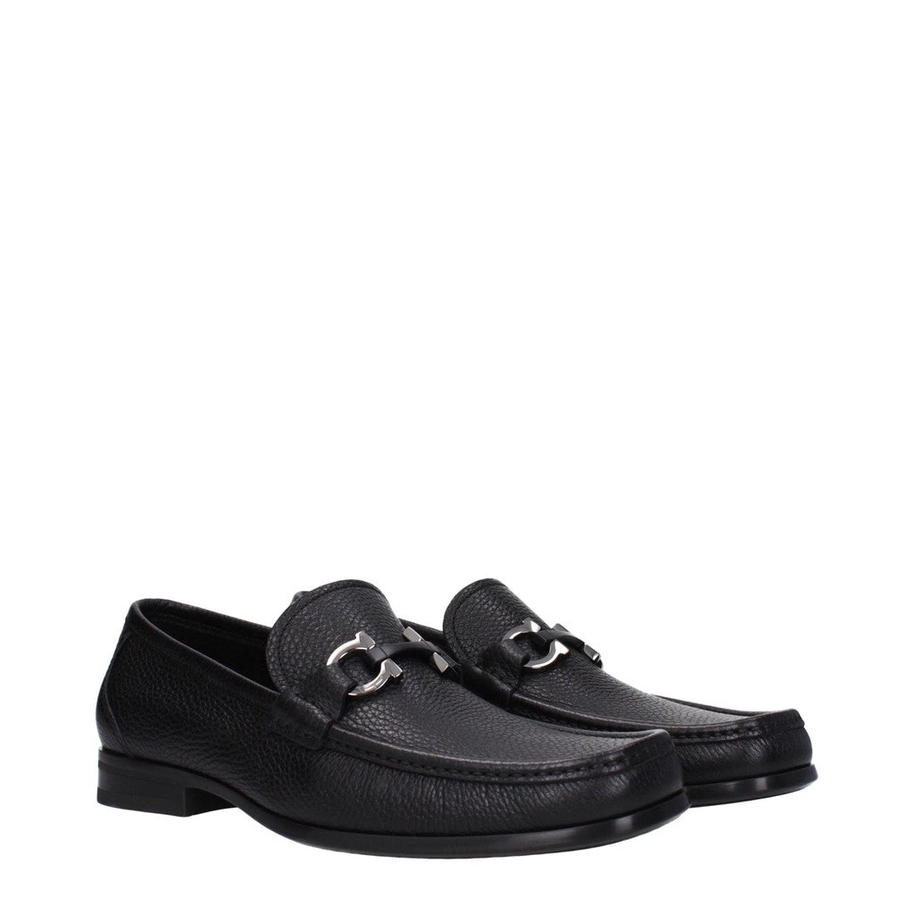 Salvatore Ferragamo Grandioso Loafers met ronde neus – Zwart