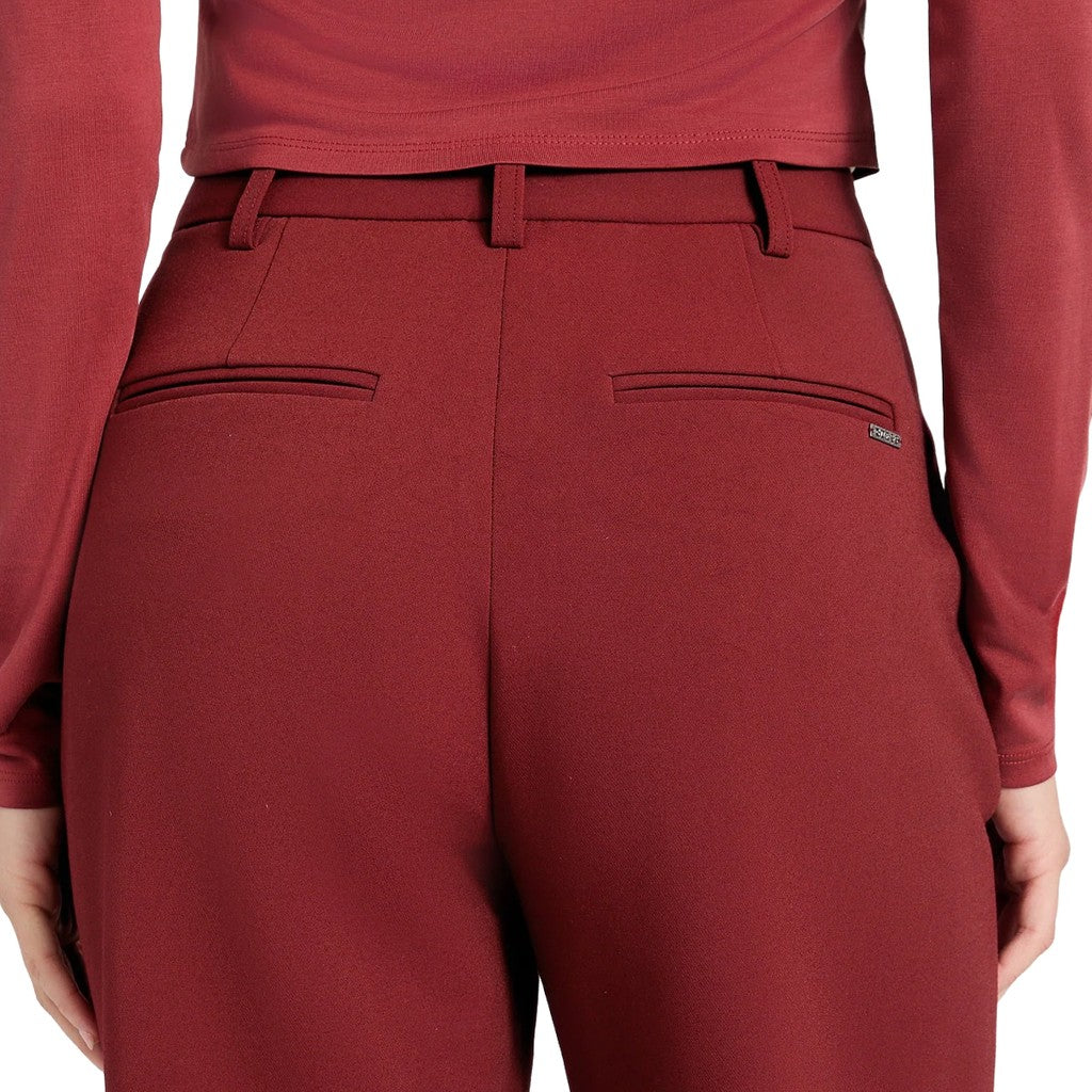 Guess Broek met twee zakken en rits-knoopsluiting – Rood
