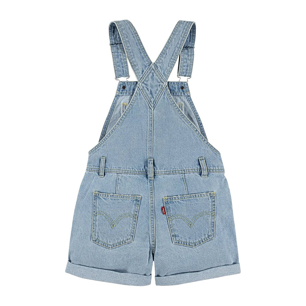 Levi's Kids Korte tuinbroek van denim – Lichtblauw