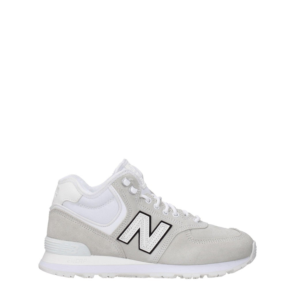 New Balance 574 Sneakers van suède en stof – Grijs / Wit