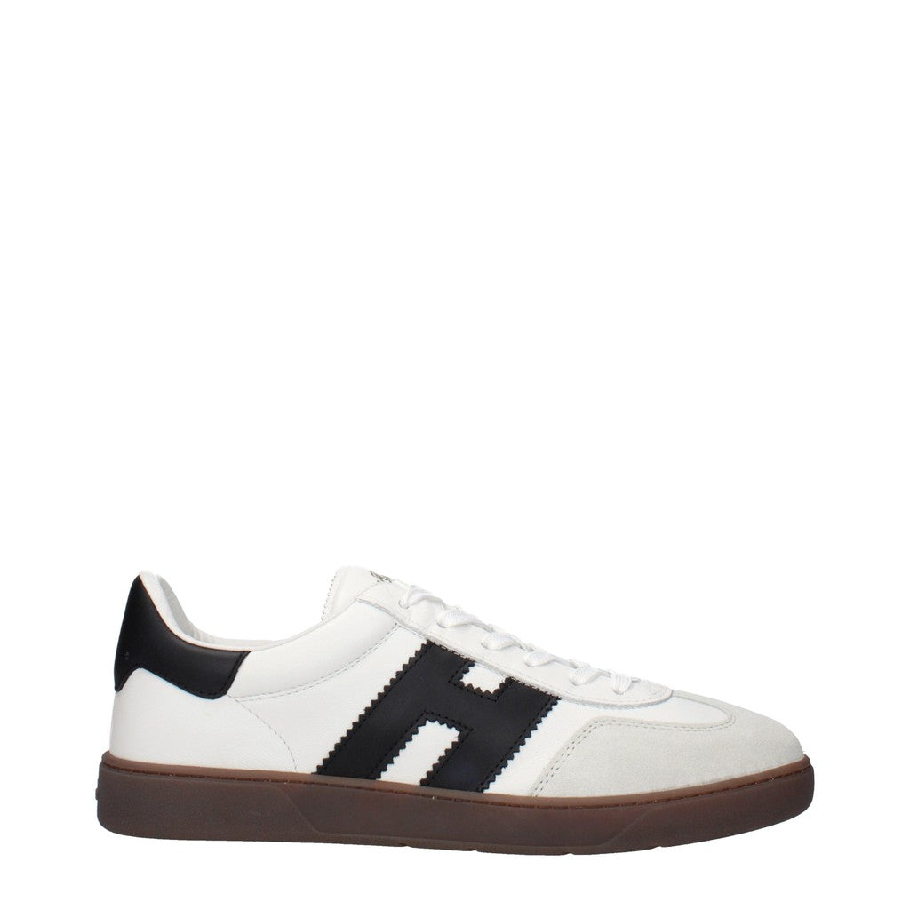 Hogan Cool Sneakers van leer en suède – Wit / Zwart