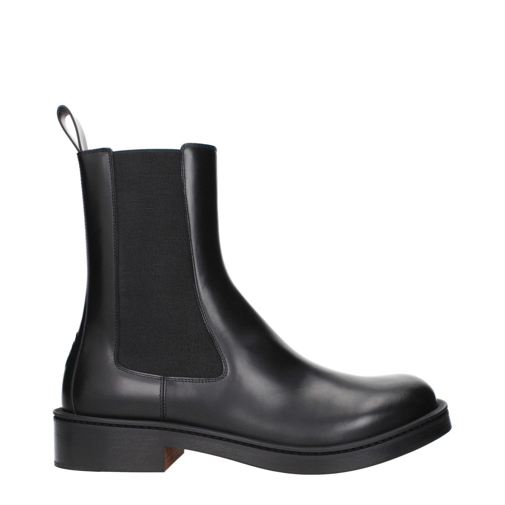 Alexander McQueen Boots met leren zool – Zwart