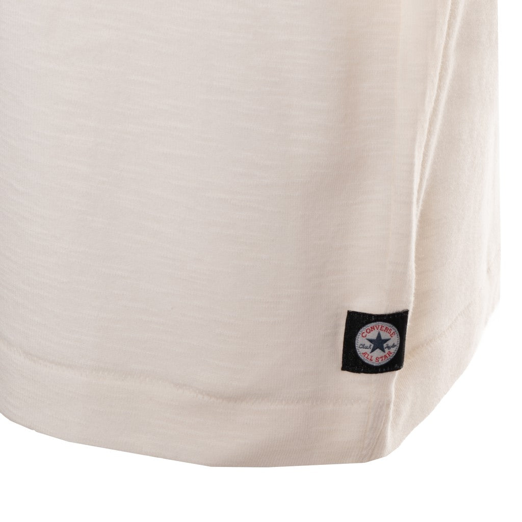 Converse T-shirt met ronde hals en bedrukt logo – Wit