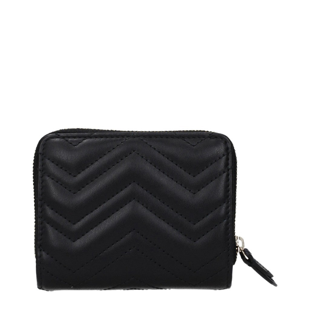Gucci Compacte portemonnee met knoopsluiting – Zwart