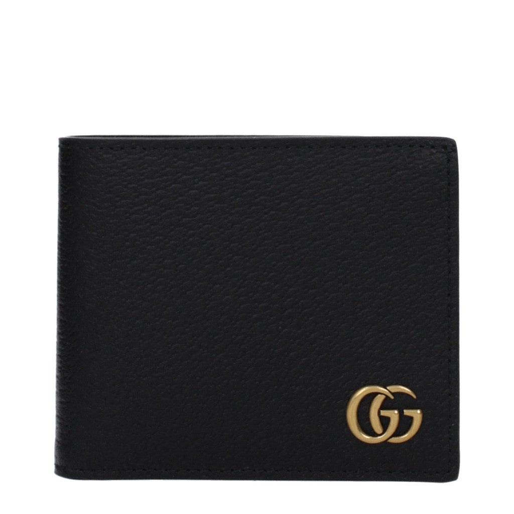Gucci Slanke portemonnee met vier vakken – Zwart