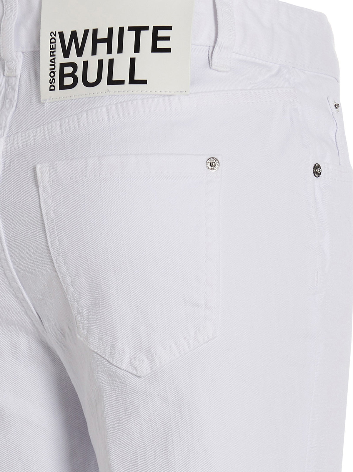 Dsquared2 Super Flared Cropped Jeans – Wit