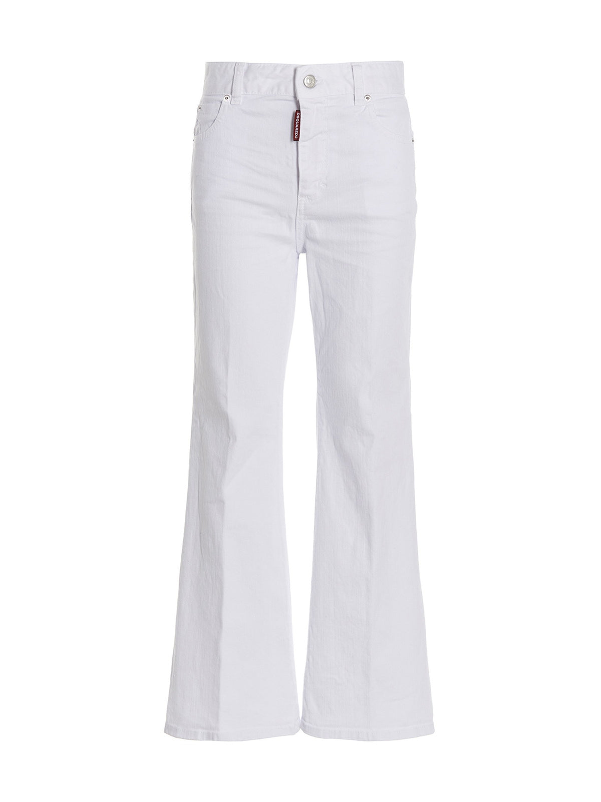 Dsquared2 Super Flared Cropped Jeans – Wit