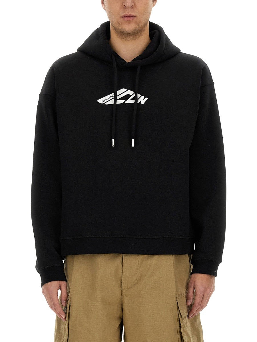Dsquared2 Sweater met logoprint Heren – Zwart