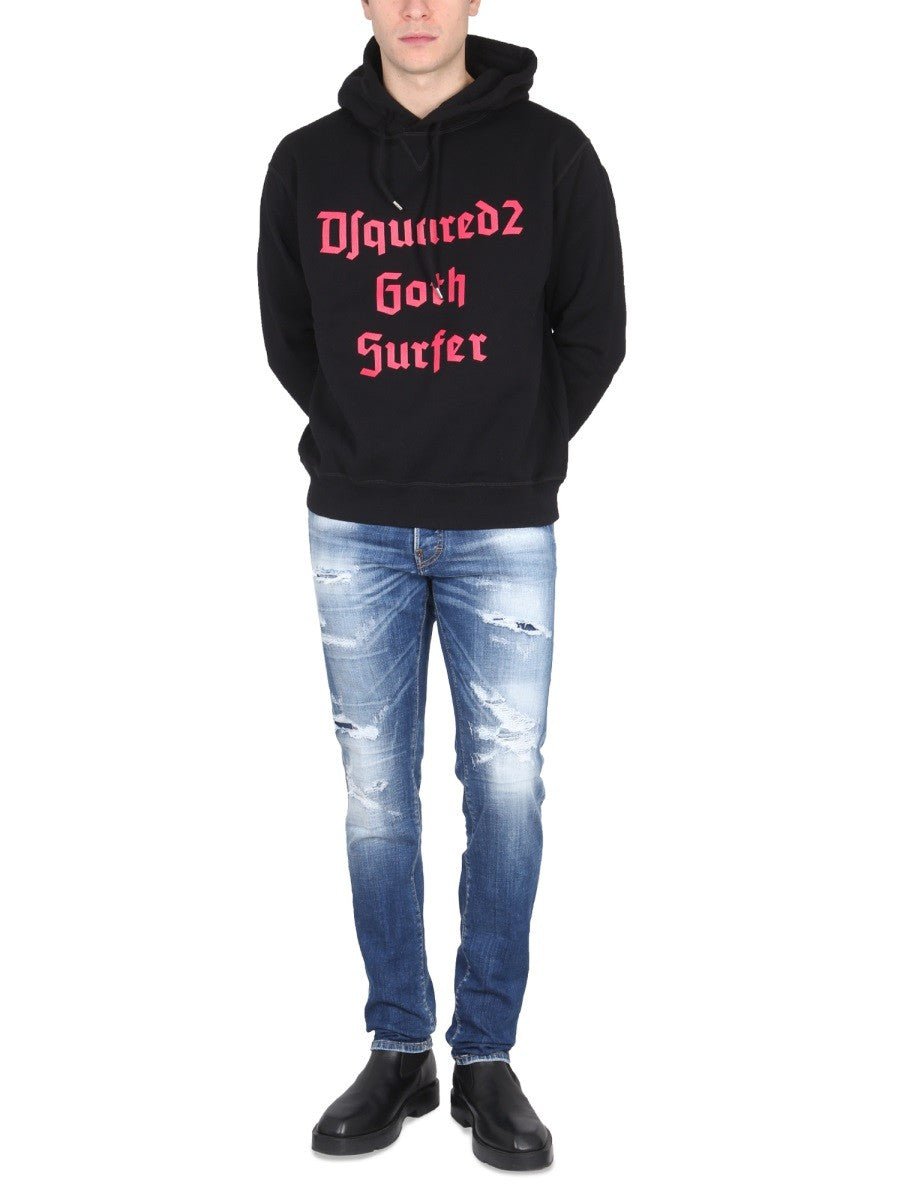 Dsquared2 Hoodie met logoprint Heren – Zwart